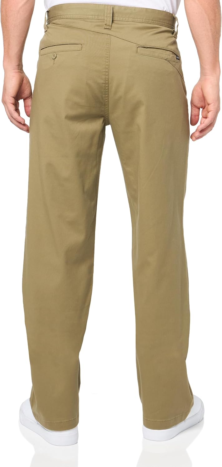Volcom Men's Frickin Skate Loose Baggy Fit Chino Pants – Relaxed Tapered 17″ Leg Opening, 30″ Inseam Thyme Green