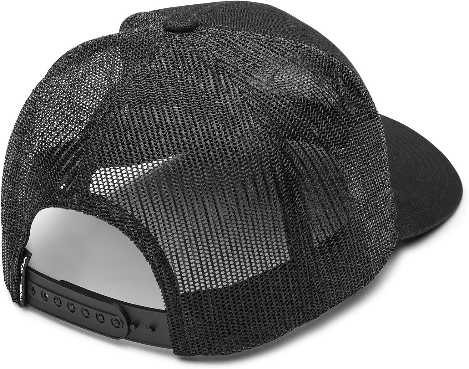 Volcom Men's Mesh Trucker Hat - Adjustable Snapback Cap, Breathable Structured Front Panel Black Sunset