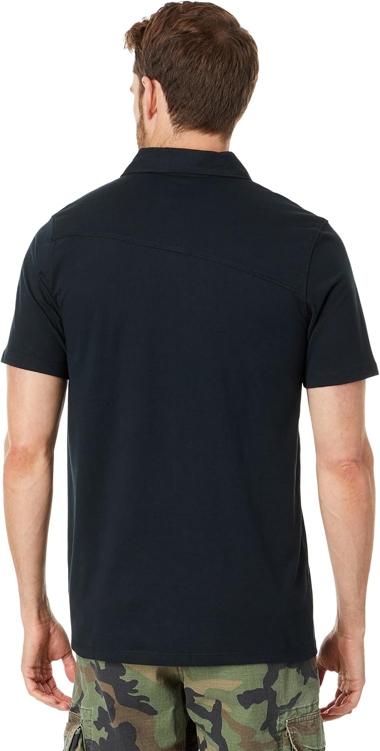 Volcom Men's Wowzer Modern Fit Short Sleeve Polo Shirt Black 3