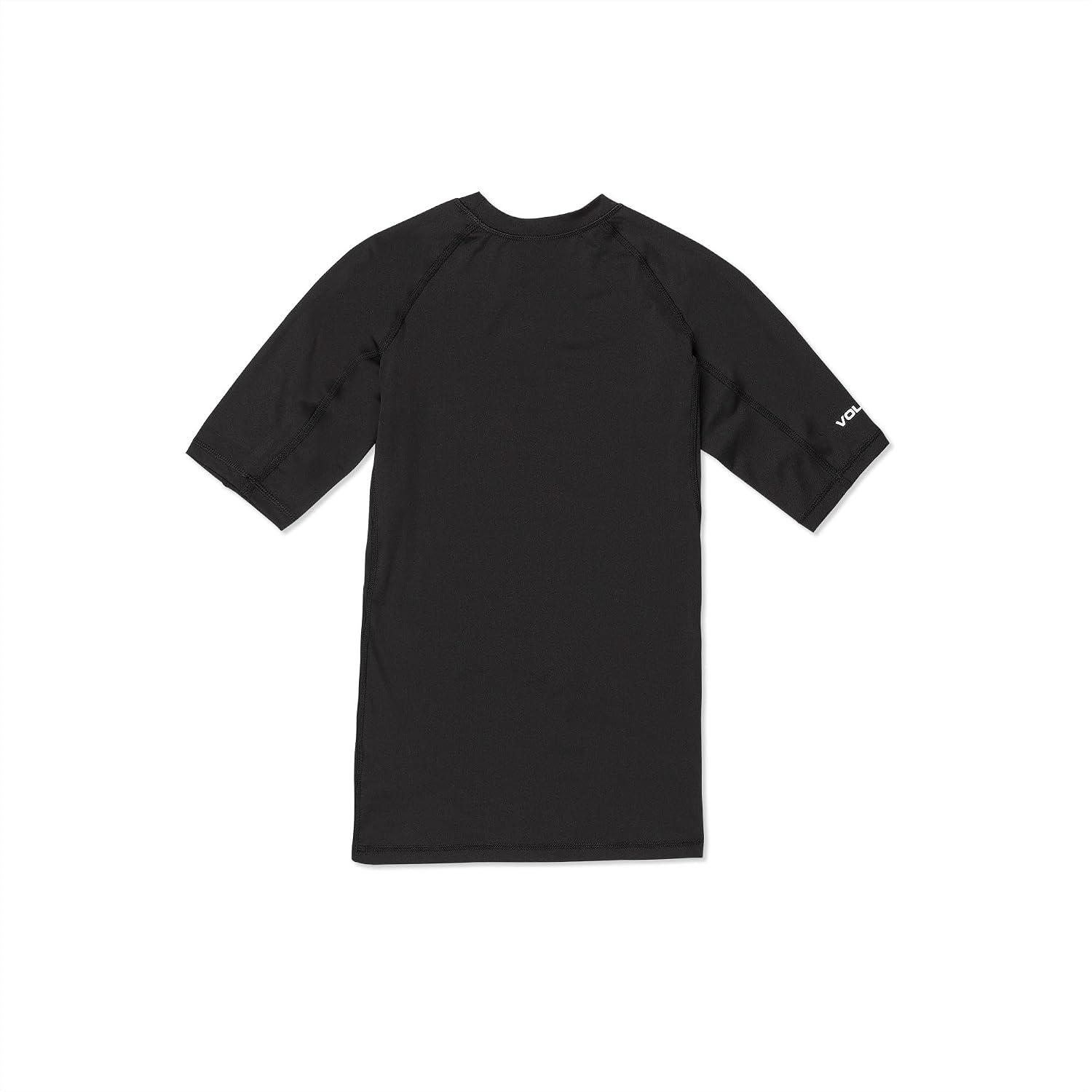 Volcom Men's Compression Fit Short Sleeve Rashguard – UPF 50+, Quick-Dry UV Protection Performance Shirt Black-c