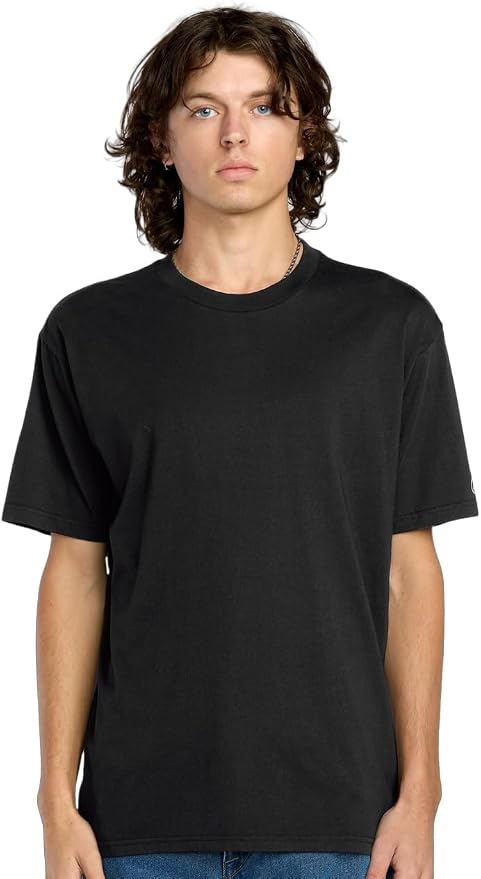 Volcom Men's Solid Short Sleeve Tee Black