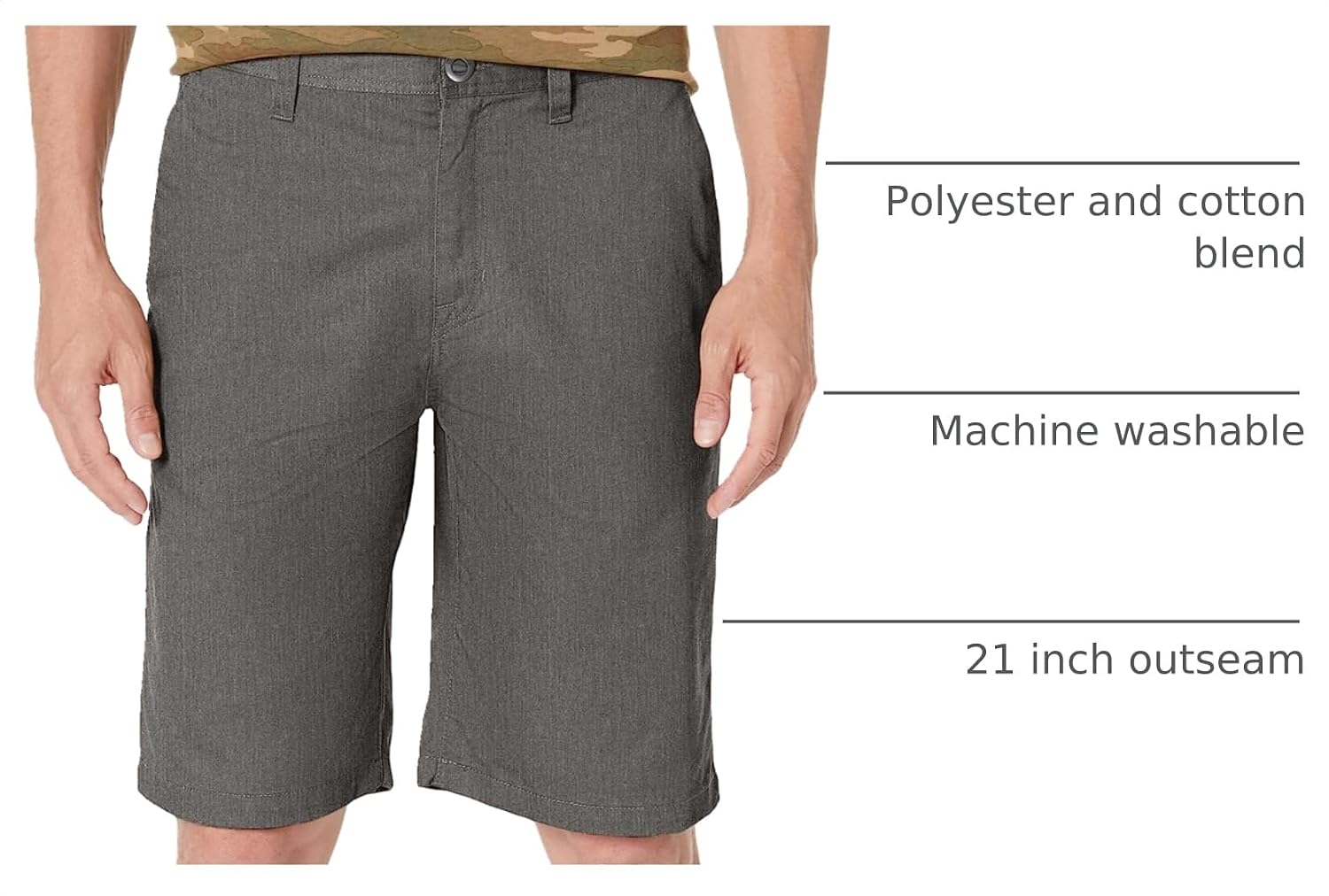 Volcom Men's Volcom Men's Frickin Chino Short Charcoal