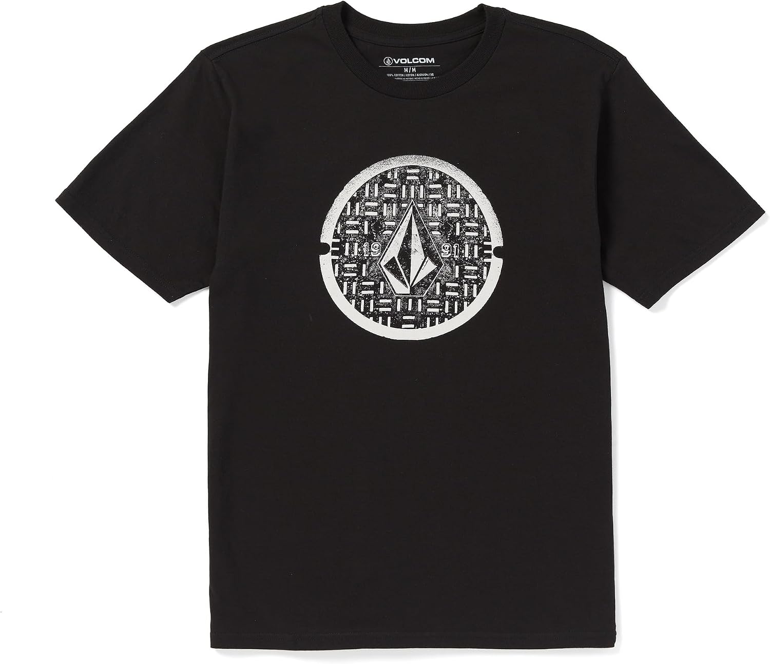 Volcom Men's Circle Stone SST New Black