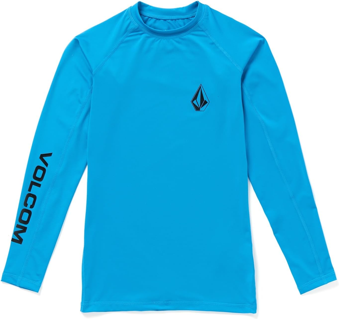 Volcom Men's Compression Fit Long Sleeve Rashguard – UPF 50+ Sun Protection, Quick-Dry Performance Shirt Ocean