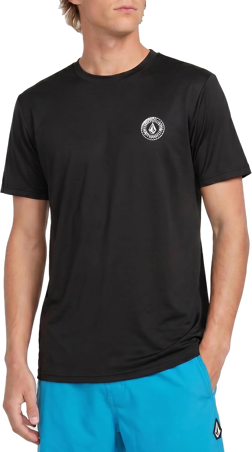 Volcom Deadly Stones Short Sleeve Rashguard Black Ombre