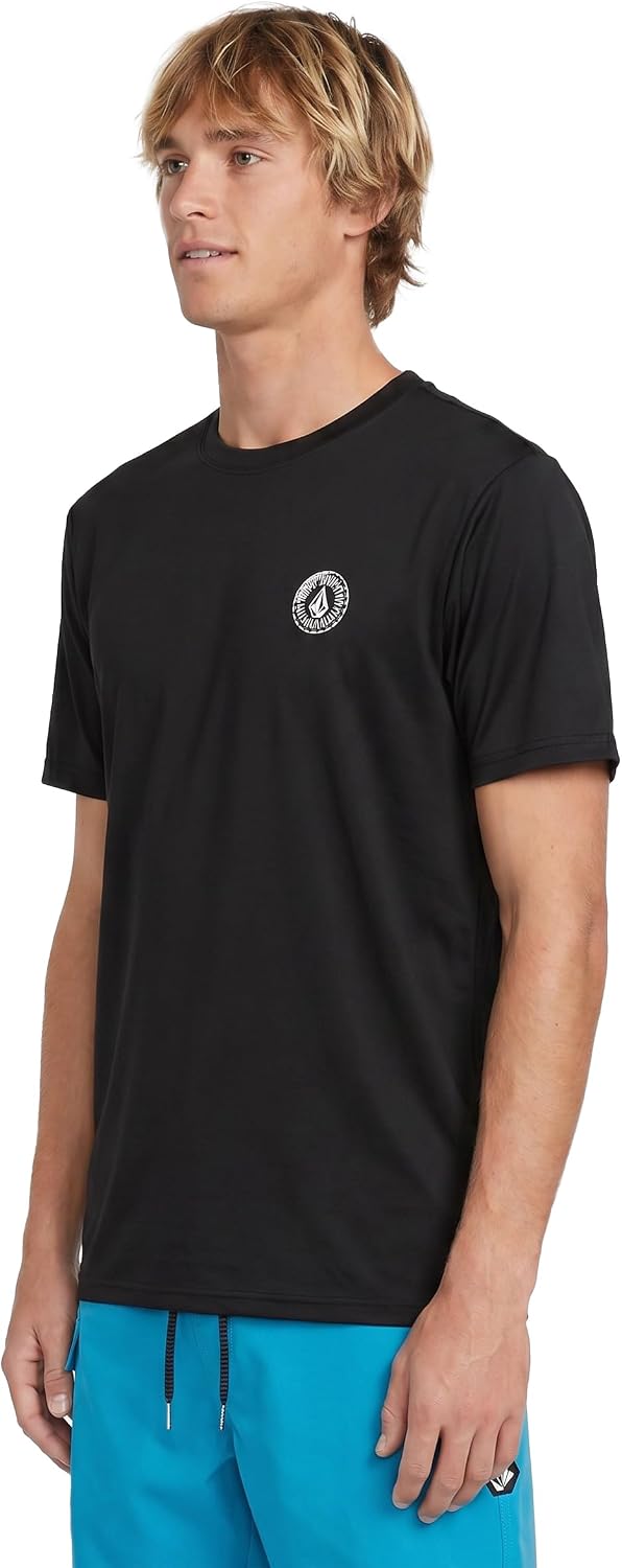 Volcom Deadly Stones Short Sleeve Rashguard Black Ombre