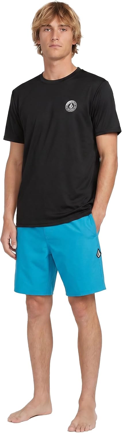 Volcom Deadly Stones Short Sleeve Rashguard Black Ombre