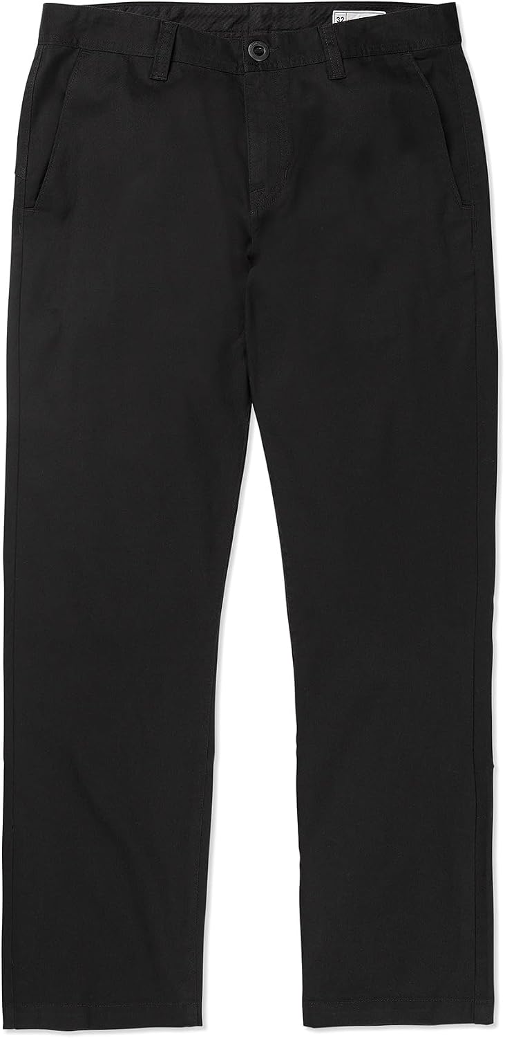 Volcom Men's Frickin Skate Loose Baggy Fit Chino Pants – Relaxed Tapered 17″ Leg Opening, 30″ Inseam Jet