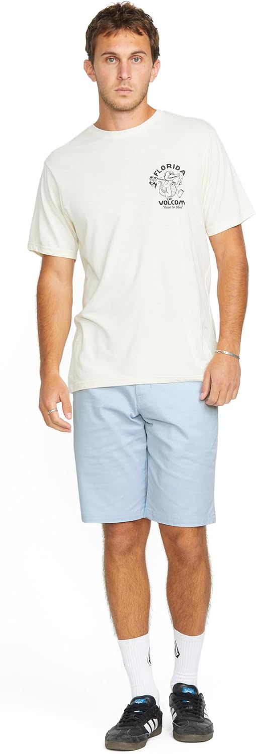Volcom Men's Modern Fit 21" Chino Short Carolina Blue