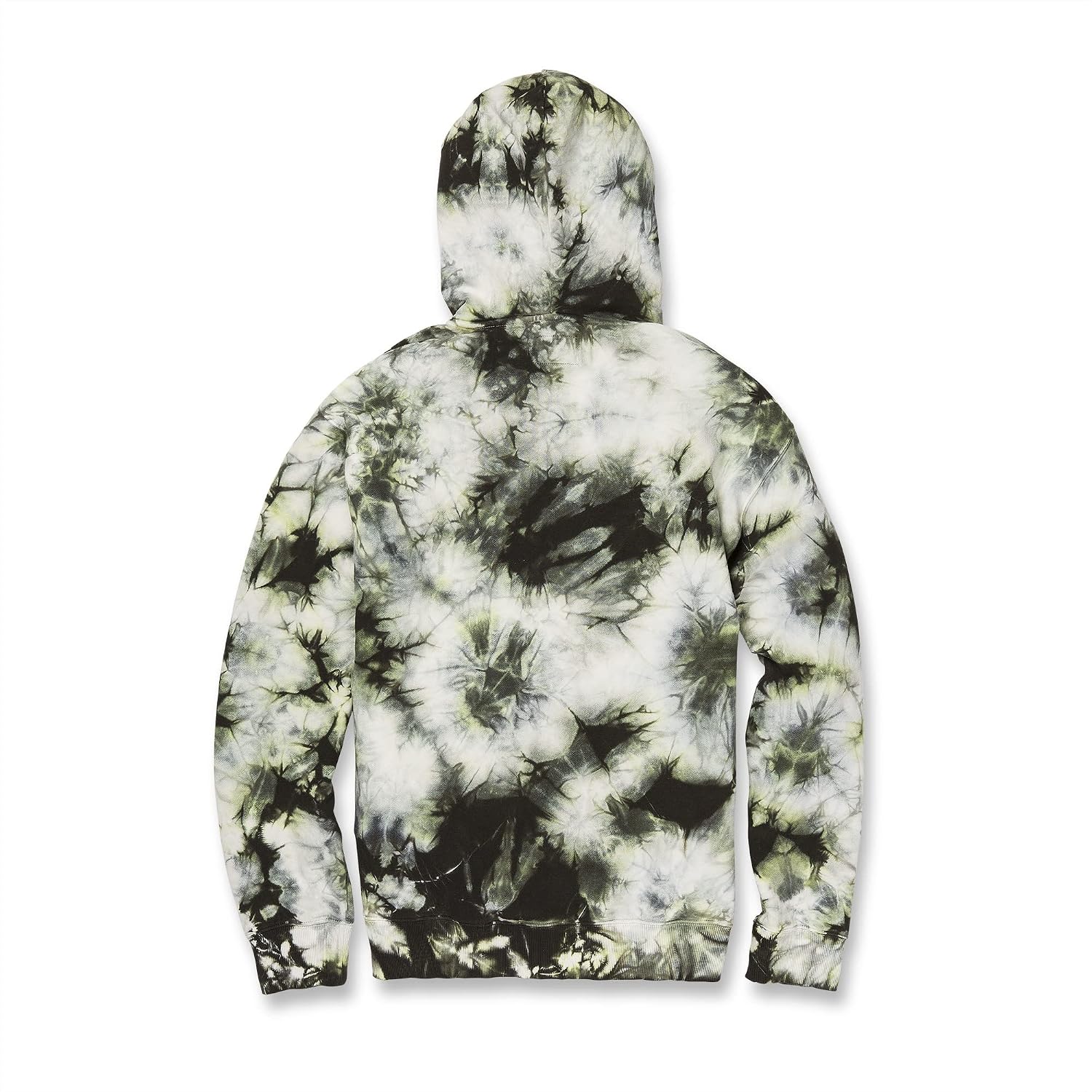 Volcom Men's Iconic Stone Pullover Hoodie Fleece Sweatshirt Lime Tie Dye