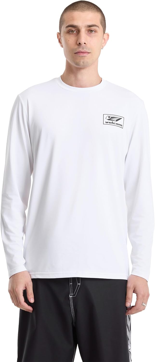 Volcom Taunt Loose Fit Long Sleeve Rashguard Sky