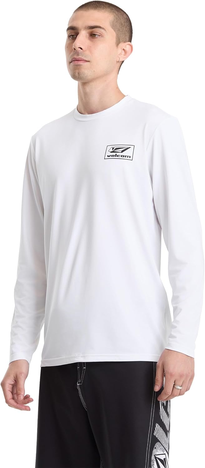 Volcom Taunt Loose Fit Long Sleeve Rashguard Sky