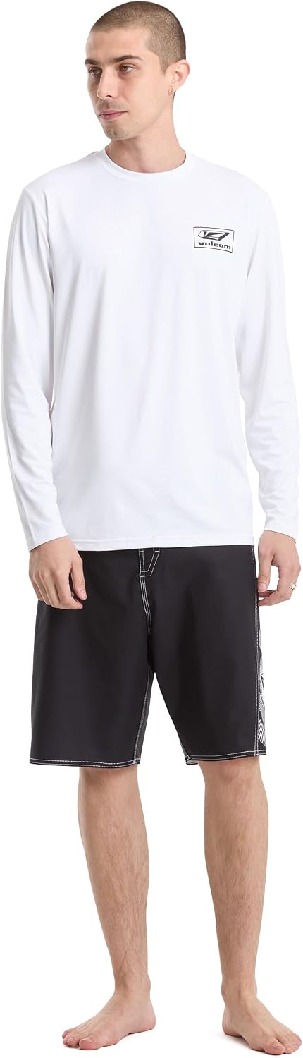 Volcom Taunt Loose Fit Long Sleeve Rashguard Sky