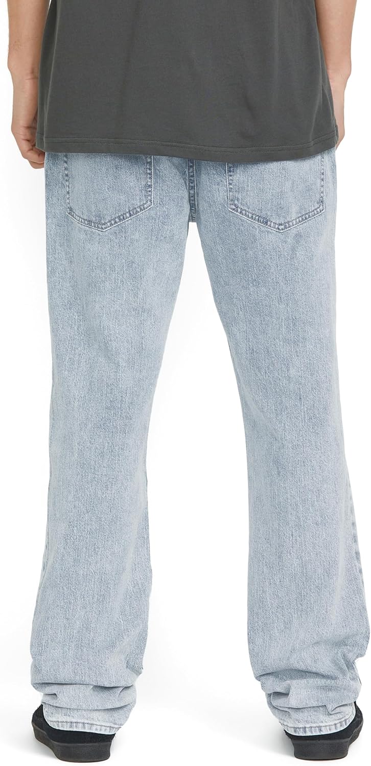 Volcom Men's Solver Stretch Denim Jeans-Modern Fit Pant Blue Carolina