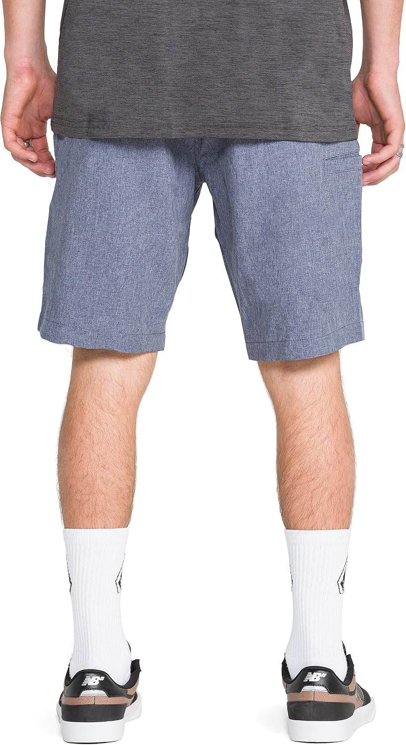 Volcom Men's Kerosene 21" Hybrid Chino Shorts Quick-Dry Stretch Fabric Navy