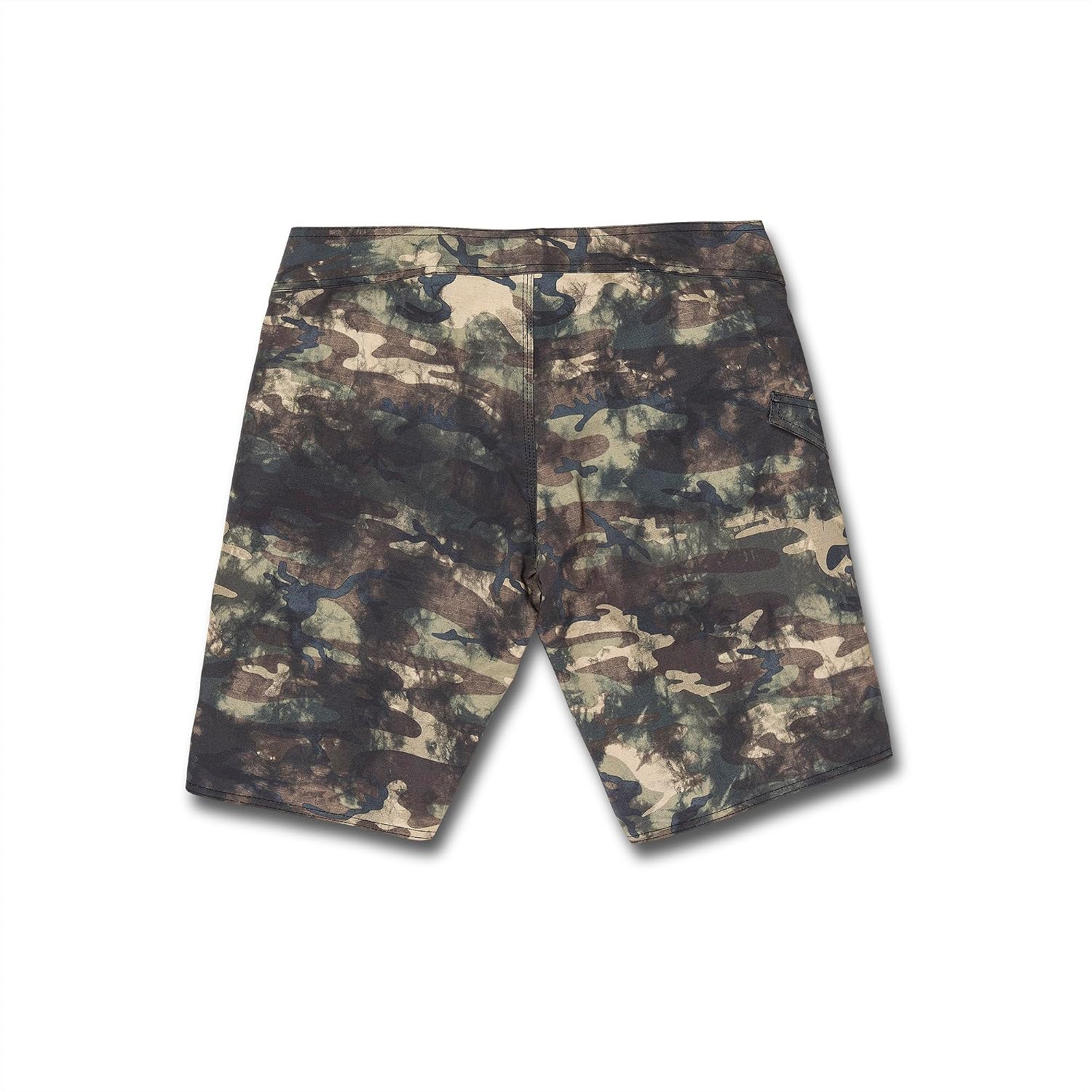Volcom Men's 16" Elastic Waist Swim Trunks- Stretchable, UPF 50+, Quick Dry Swim Bottoms Covert Green
