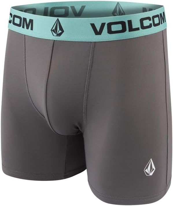 Volcom Mens Boxer Briefs 5 Pack Poly Spandex Performance Boxer Briefs Underwear PurpleBlackGreyNavyLight Blue