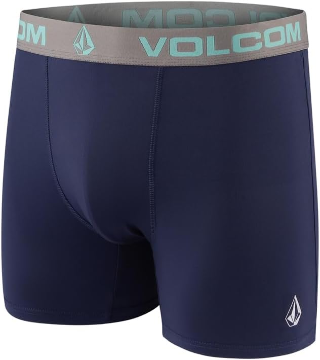 Volcom Mens Boxer Briefs 5 Pack Poly Spandex Performance Boxer Briefs Underwear PurpleBlackGreyNavyLight Blue