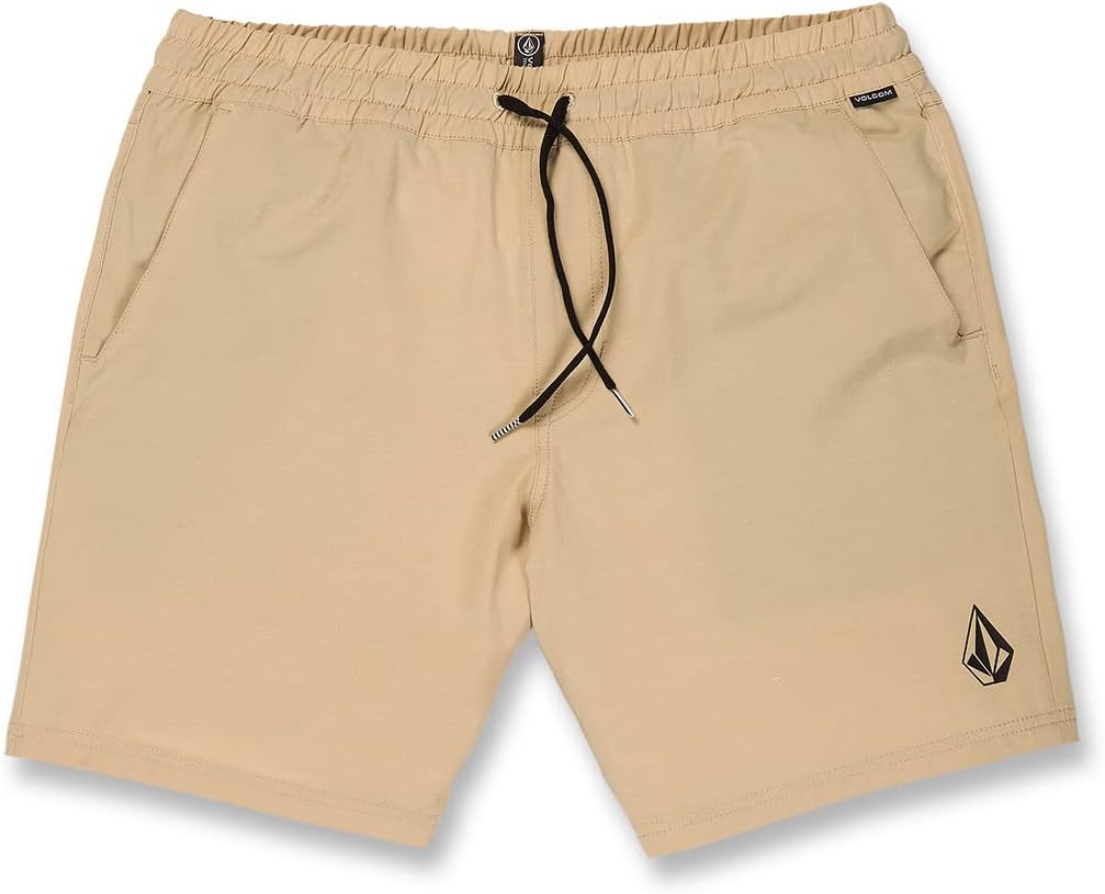 Volcom Men's Steppen Ew 17" Elastic Waist Short Almond