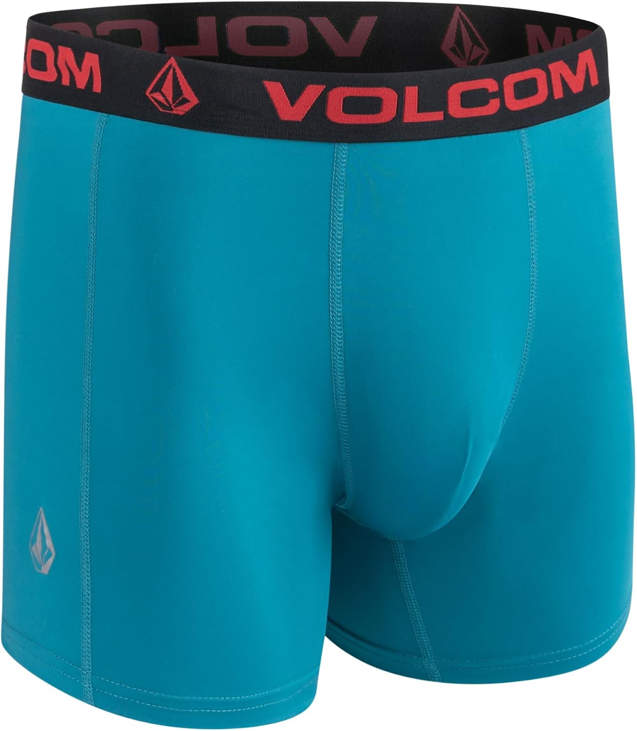 Volcom Mens Boxer Briefs 4 Pack Poly Spandex Performance Boxer Briefs Underwear MulticoloredLight BlueBlackLight Green