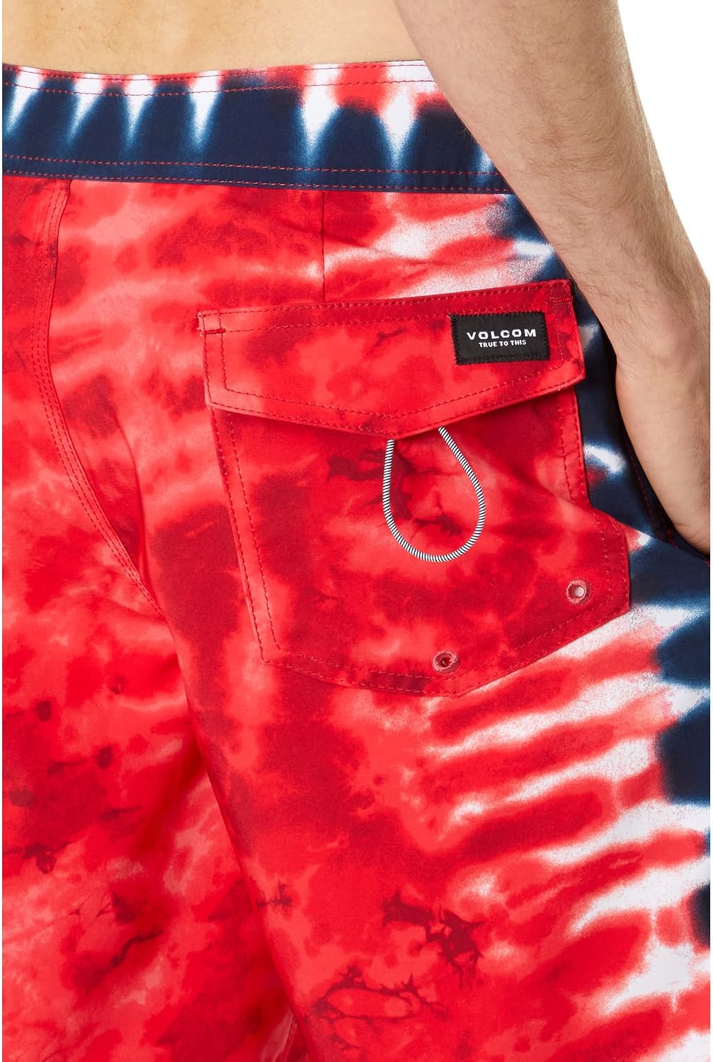 Volcom Men's 19" Mod-Tech Board Shorts- Performance UPF 50+ Sun Protection Quick-Dry Swim Bottoms Red