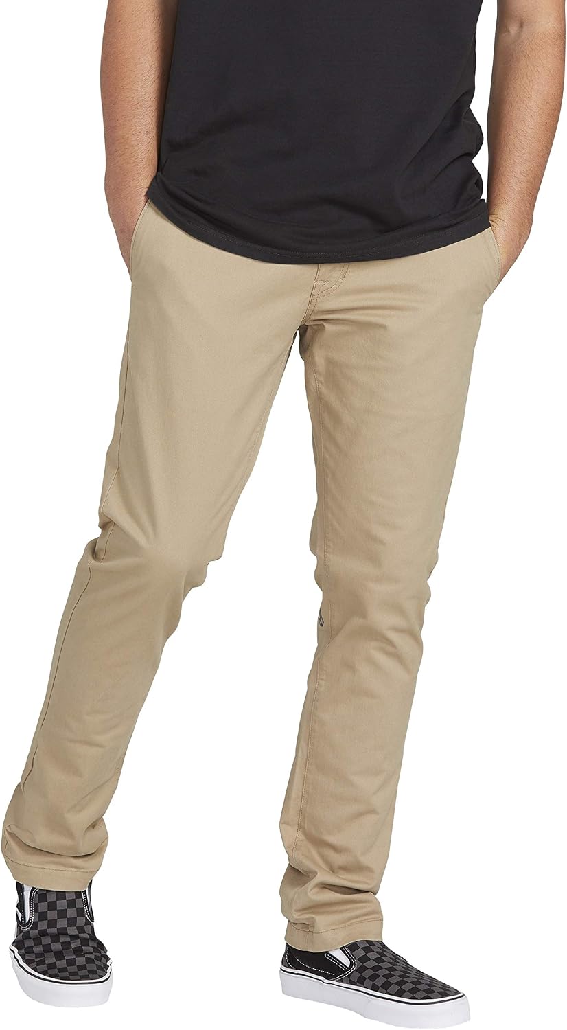 Volcom Men's Frickin Slim Chino Pant Khaki