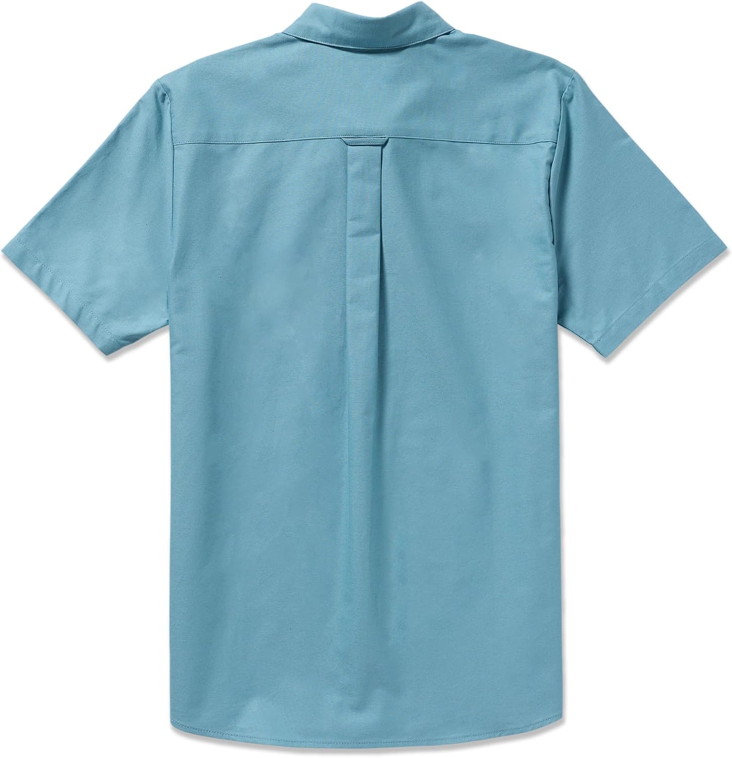Volcom Men's Everett Oxford Short Sleeve Button Down Woven Shirt Used Blue