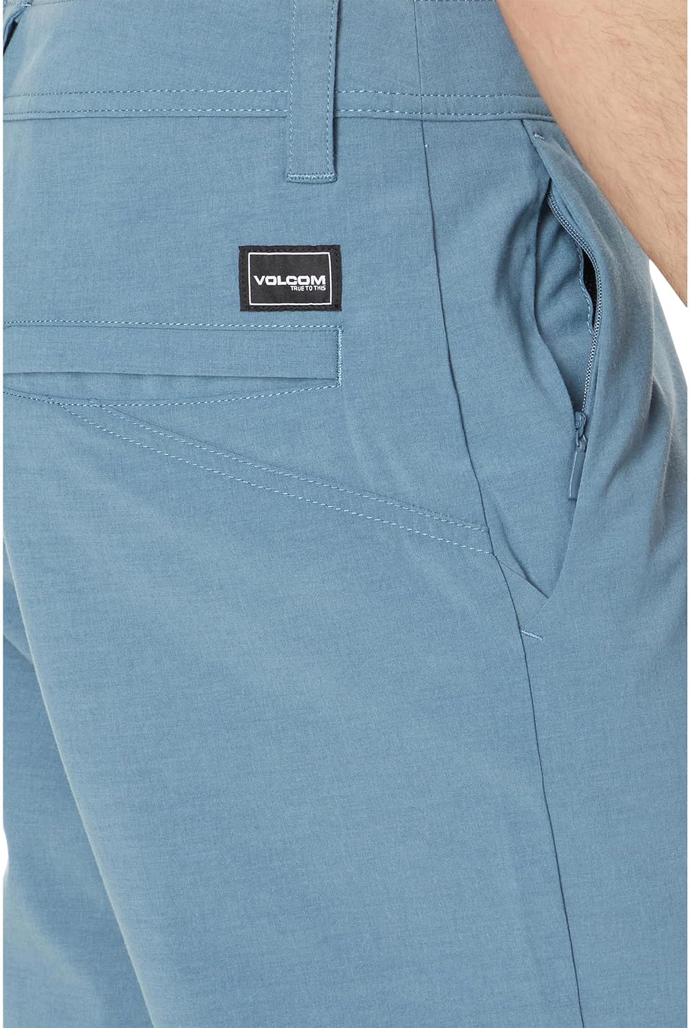 Volcom Men's Regular Frickin Cross Shred 20" Hybrid Water Repellent Short Stone Blue 1