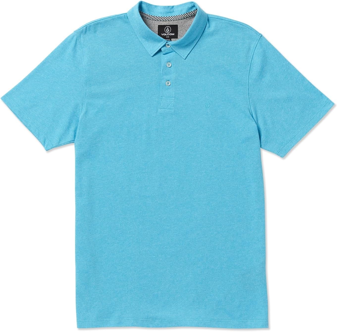 Volcom Men's Wowzer Modern Fit Short Sleeve Polo Shirt Turkish Blue