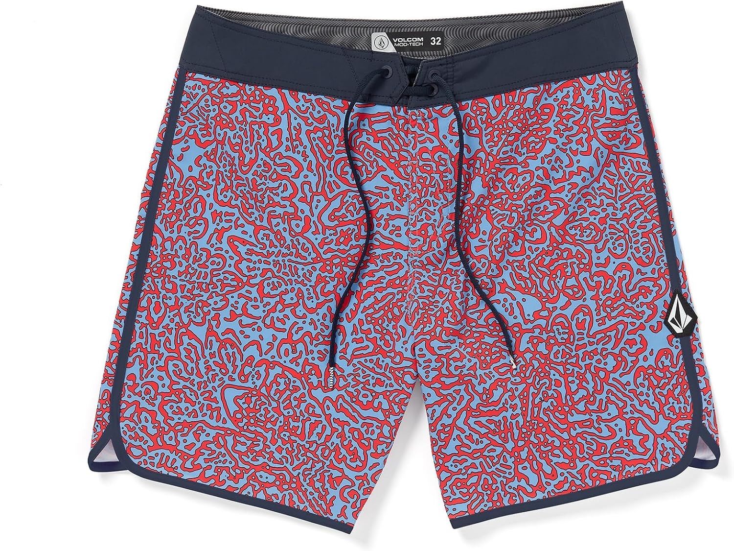 Volcom Men's 19" Mod-Tech Board Shorts- Performance UPF 50+ Sun Protection Quick-Dry Swim Bottoms Flash Red