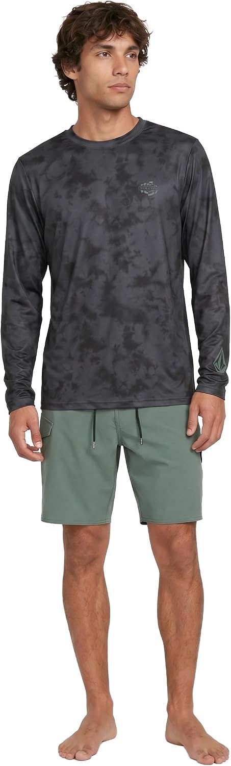 Volcom Taunt Loose Fit Long Sleeve Rashguard Stealth