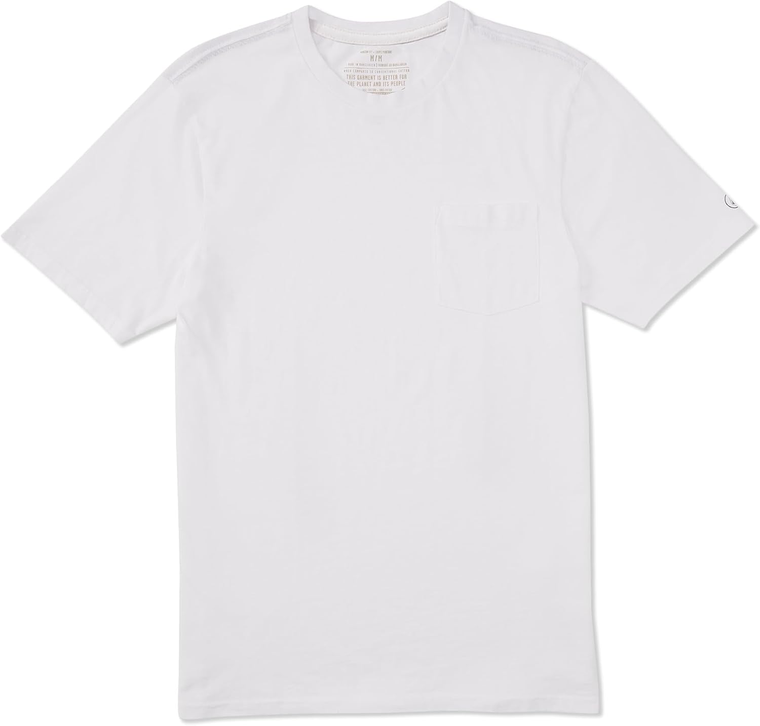 Volcom Men's Solid Stone Modern Fit Short Sleeve Tee White White