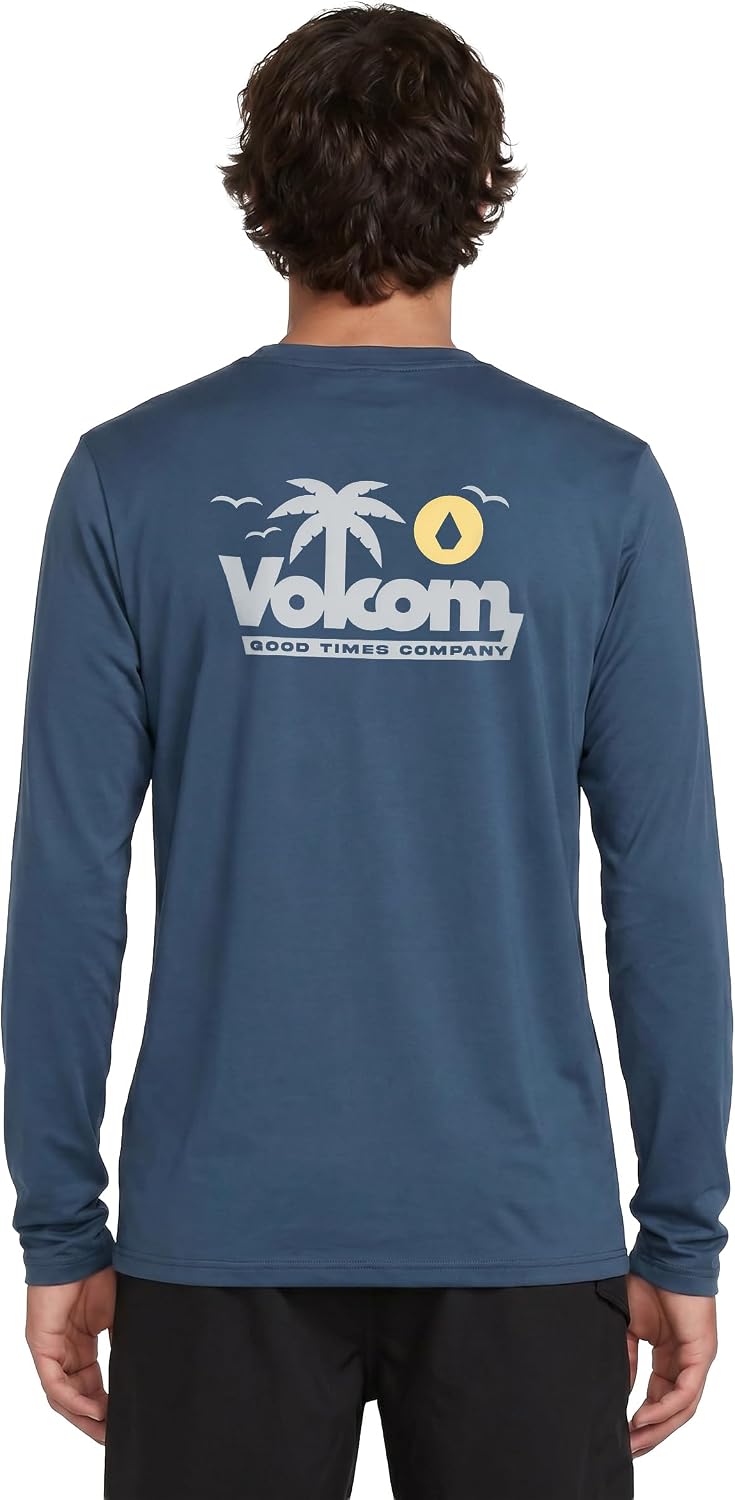 Volcom Taunt Loose Fit Long Sleeve Rashguard Deepblue