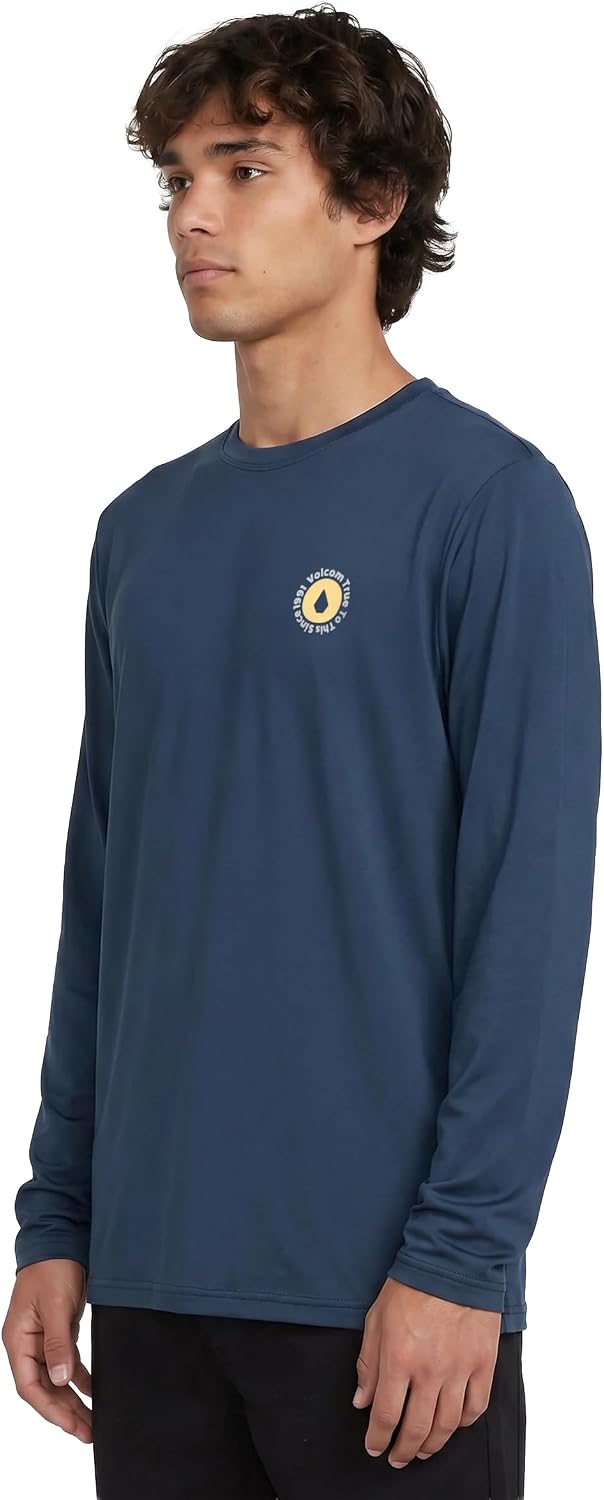 Volcom Taunt Loose Fit Long Sleeve Rashguard Deepblue