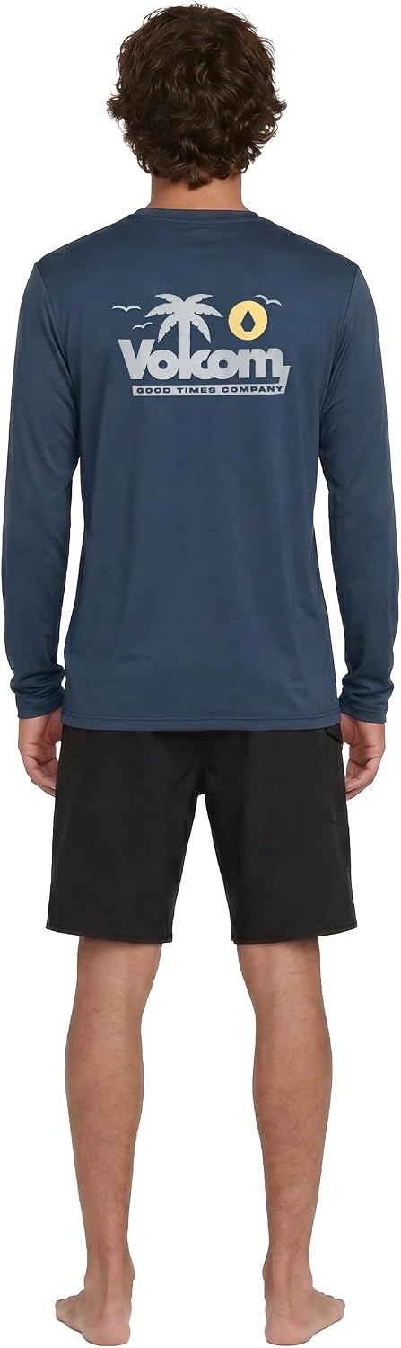 Volcom Taunt Loose Fit Long Sleeve Rashguard Deepblue