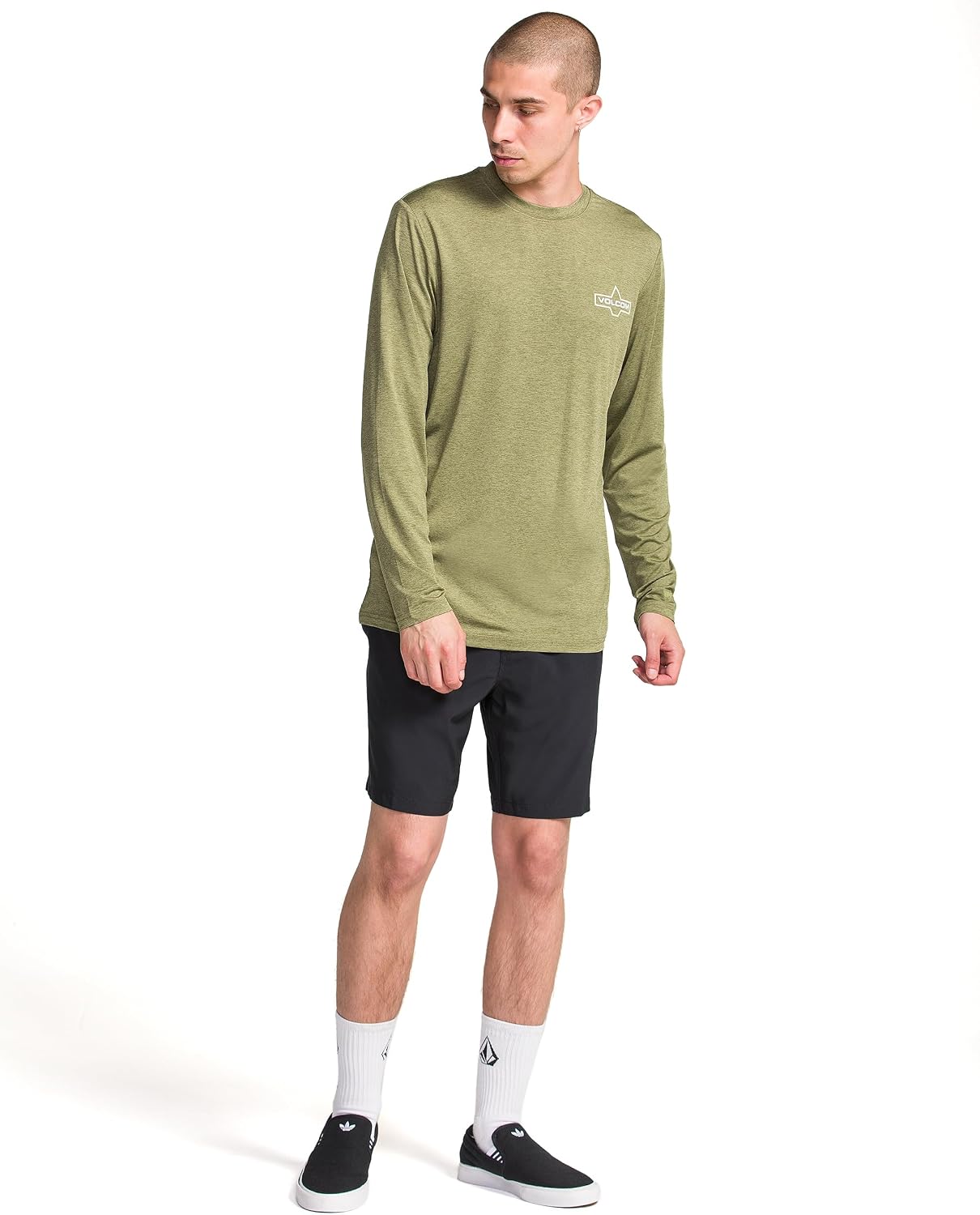 Volcom Men's Steppen Ew 17" Elastic Waist Short Black