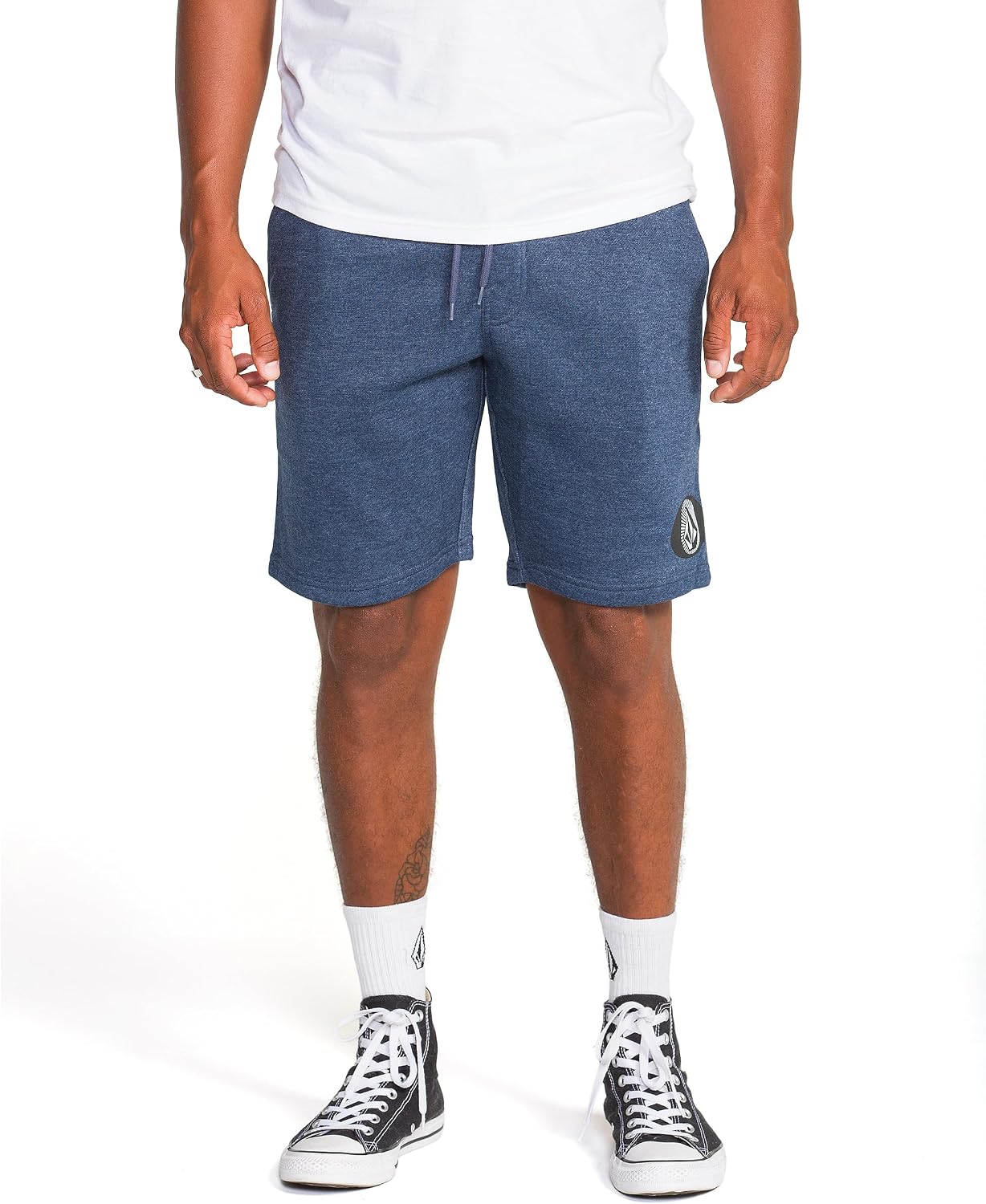 Volcom Men's Frickin Elastic Waist 19" Chino Short Navy Heather