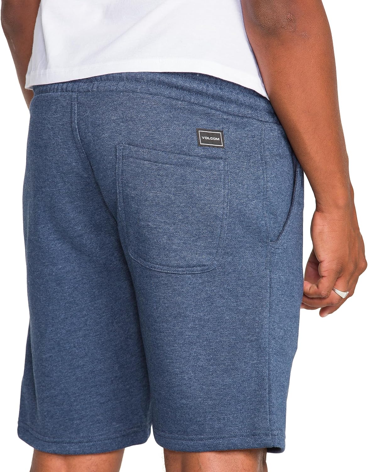 Volcom Men's Frickin Elastic Waist 19" Chino Short Navy Heather