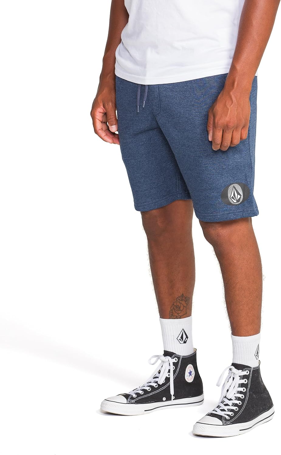 Volcom Men's Frickin Elastic Waist 19" Chino Short Navy Heather