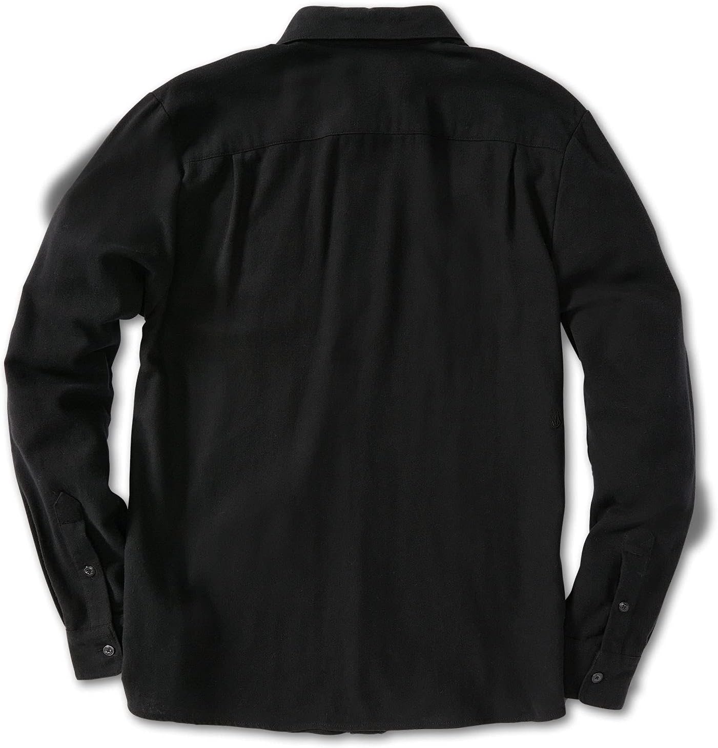 Volcom Men's Caden Solid Long Sleeve Button Down Shirt Black