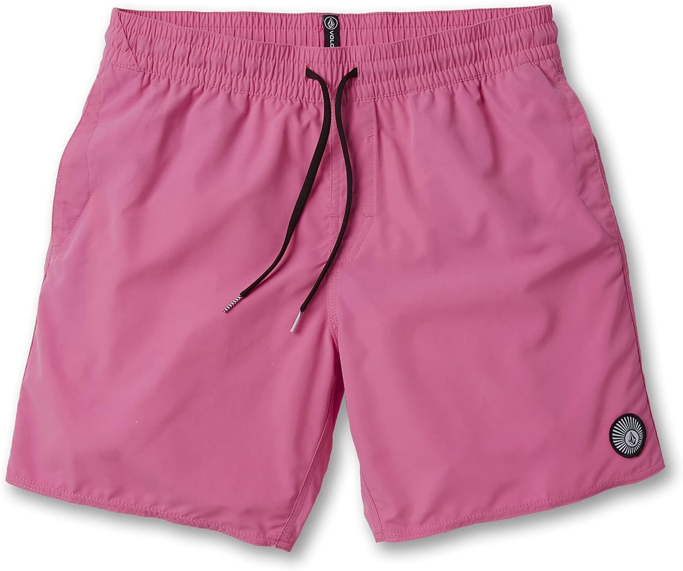 Volcom Men's 16" Elastic Waist Swim Trunks- Stretchable, UPF 50+, Quick Dry Swim Bottoms Blush