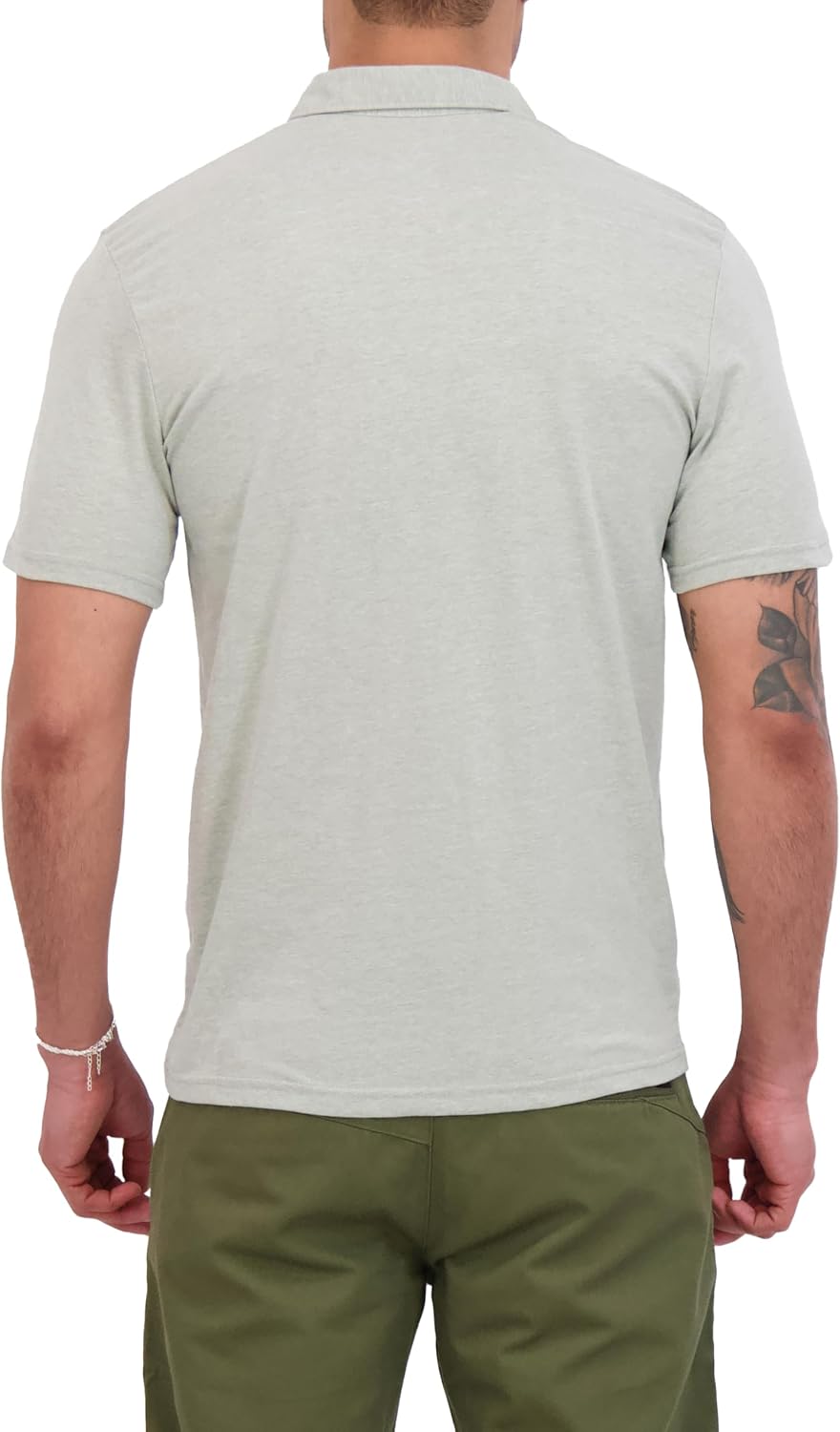 Volcom Short Sleeve Polo Shirt – Classic Fit, Soft Cotton Blend, Modern Casual Style Heather Grey
