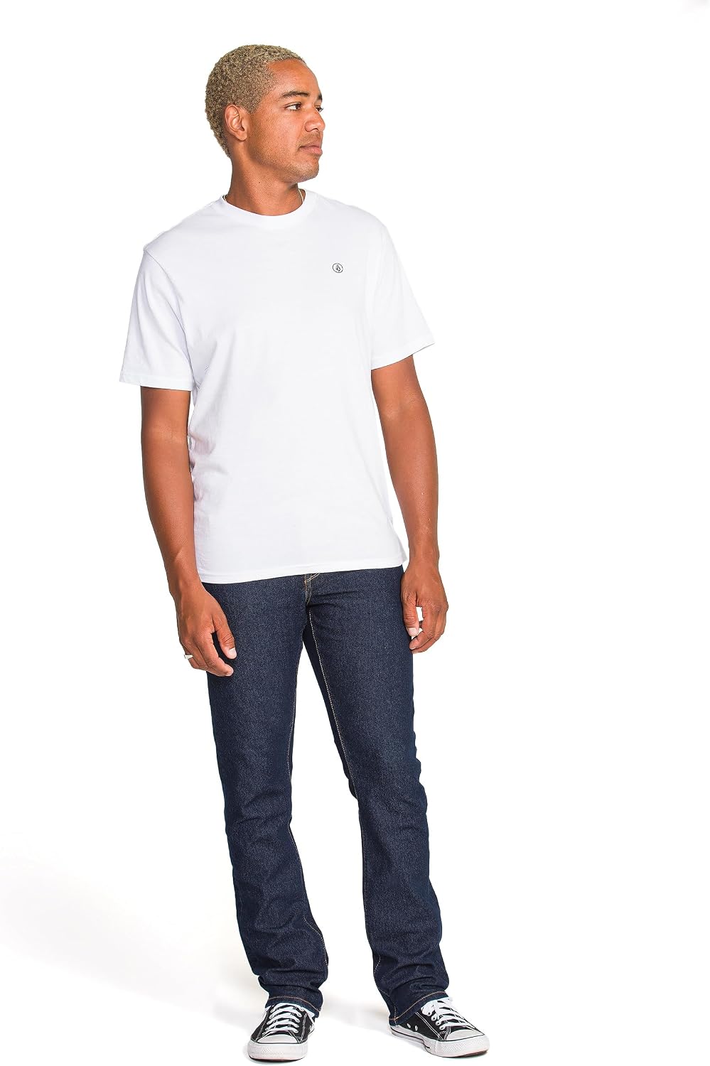 Volcom Men's Vorta Slim Fit Stretch Denim Jean V Rinse