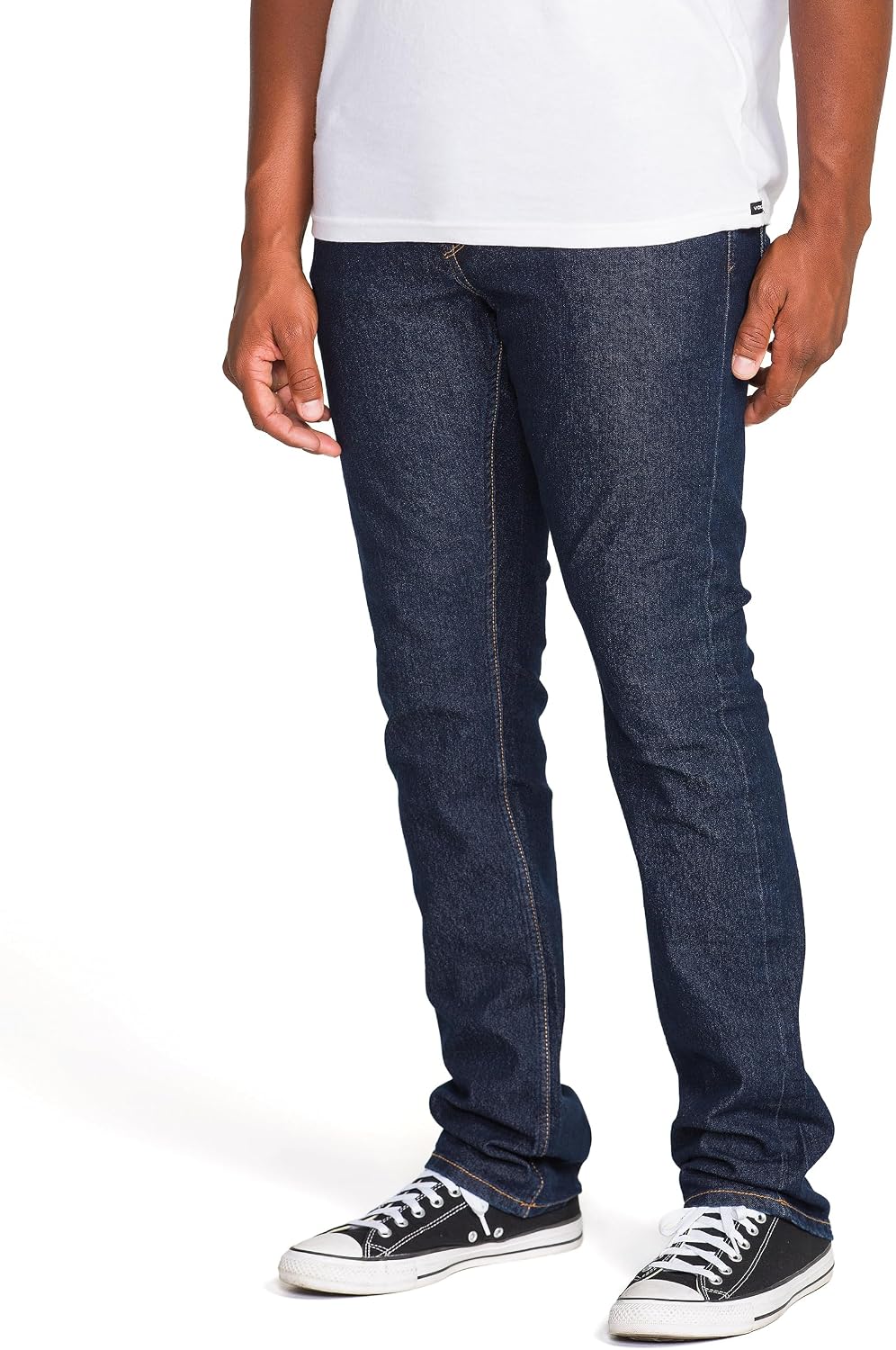 Volcom Men's Vorta Slim Fit Stretch Denim Jean V Rinse