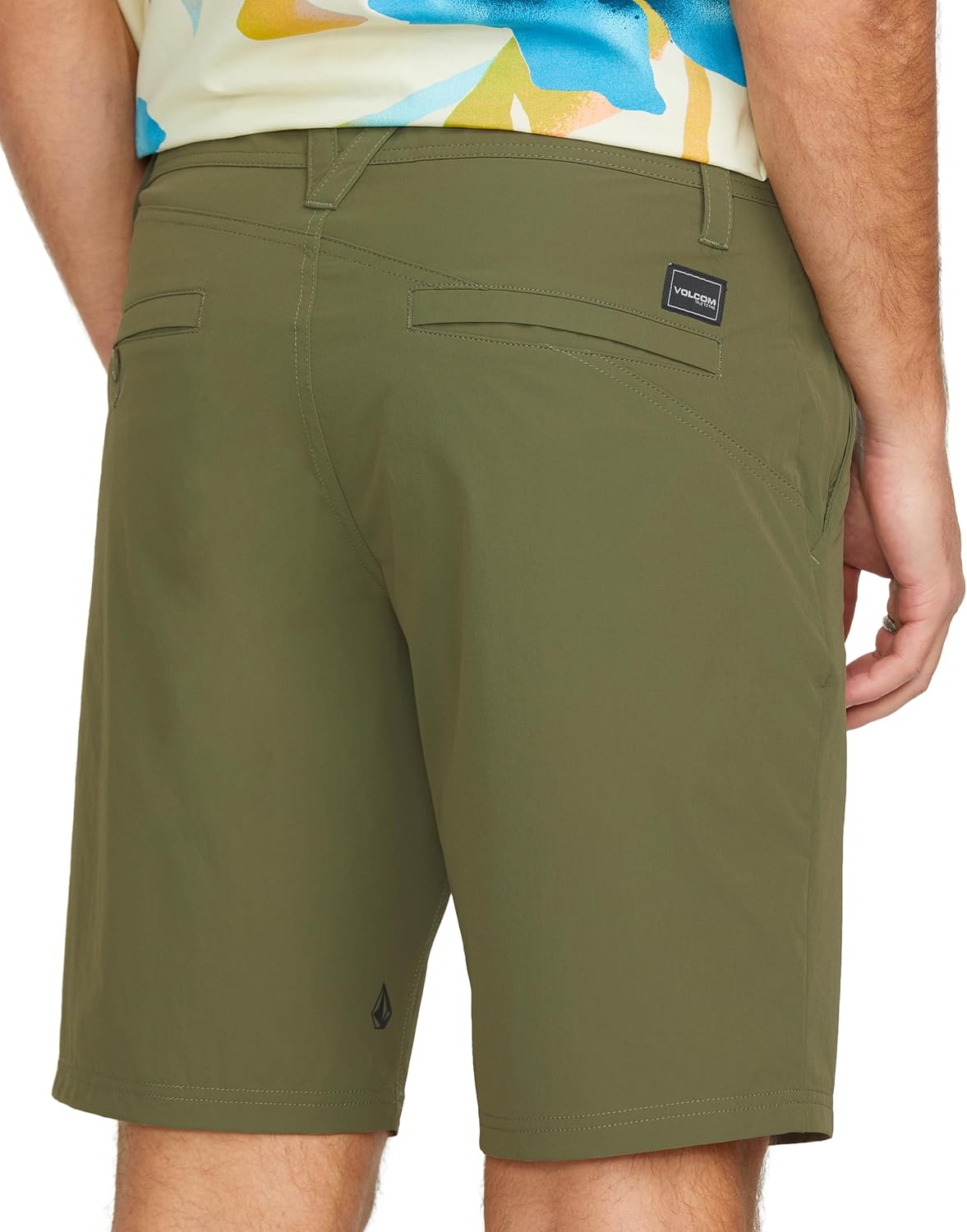 Volcom Men's Regular Frickin Cross Shred 20" Hybrid Water Repellent Short Wintermoss