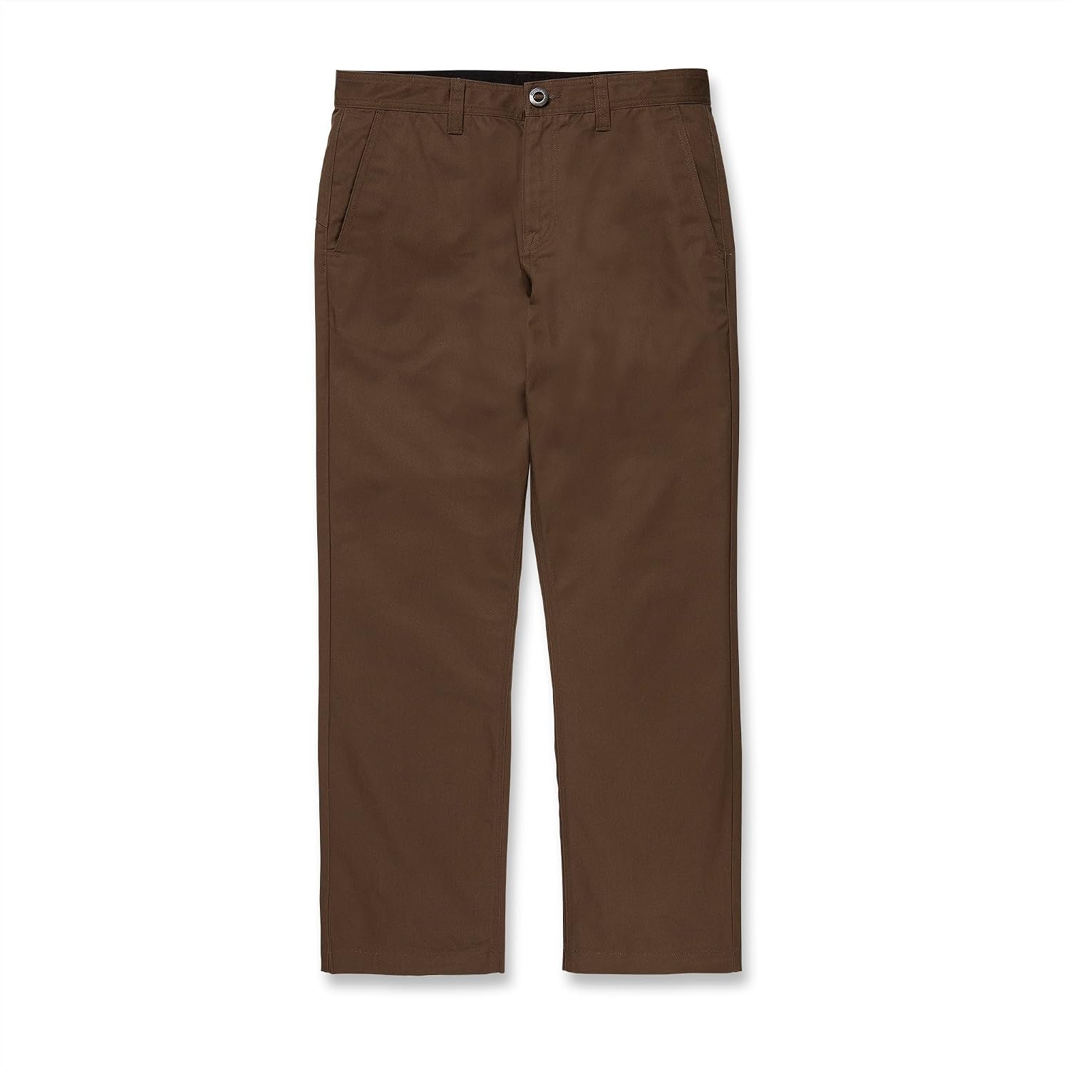 Volcom Men's Frickin Skate Loose Baggy Fit Chino Pants – Relaxed Tapered 17″ Leg Opening, 30″ Inseam Dark Earth
