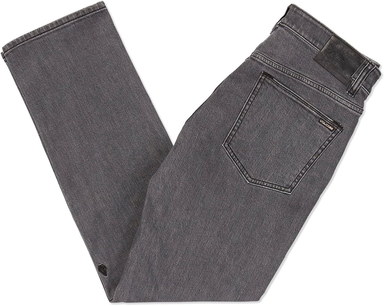 Volcom Men's Solver Stretch Denim Jeans-Modern Fit Pant Easy Enzyme Grey