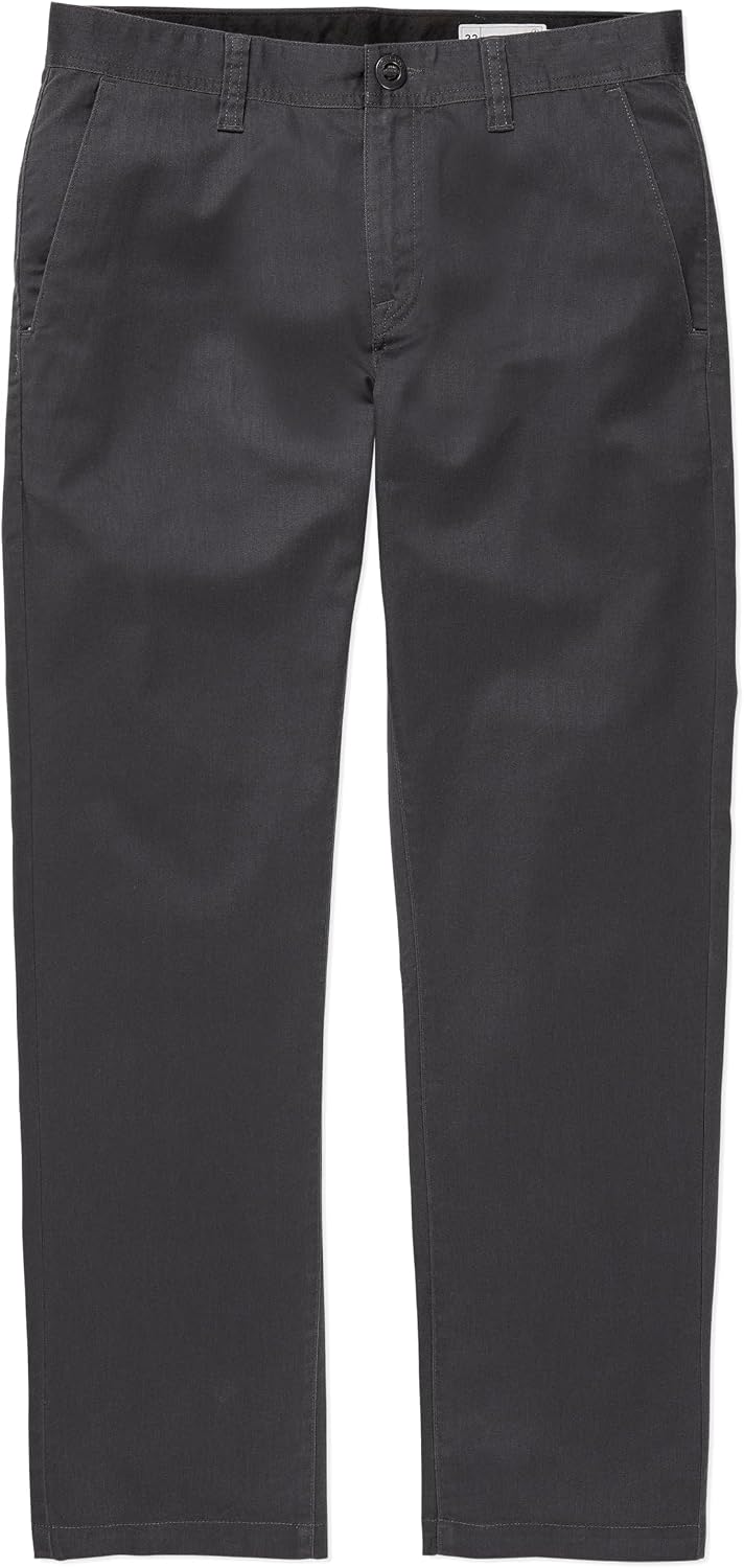 Volcom Men's Frickin Slim Chino Pant Charcoal