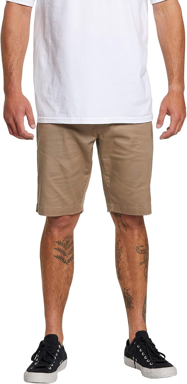 Volcom Men's Frickin Modern Fit Chino Shorts 21", Khaki A, 28