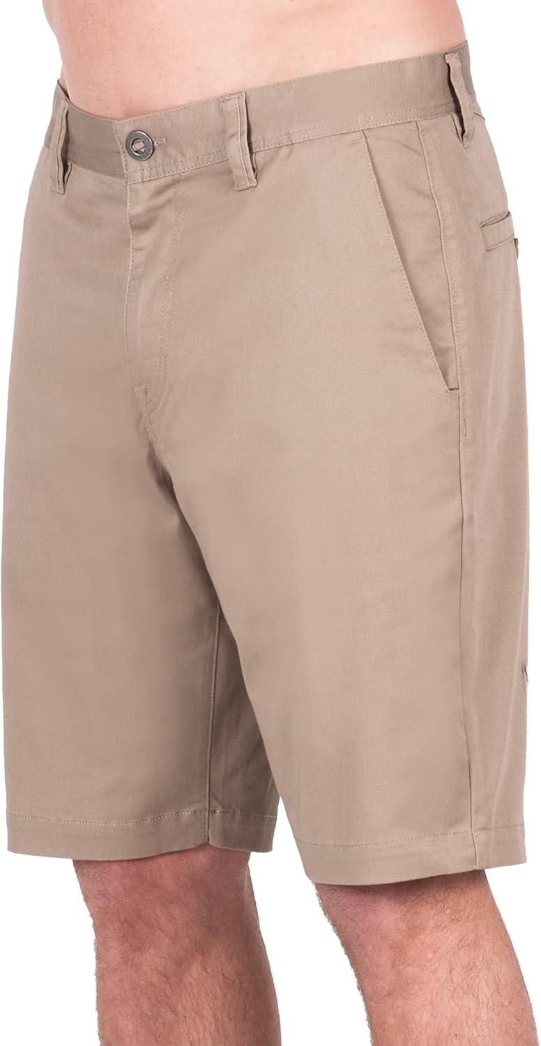Volcom Men's Frickin Modern Fit Chino Shorts 21", Khaki A, 28
